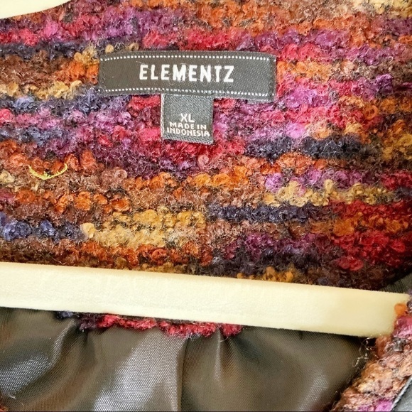 elementz cardigan. Multicolored. Size XL - Picture 6 of 6